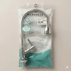 Torneira Premium Articulada Cozinha Gourmet Metal Cromado Bancada Marchezan Alta Pressão 1/4V