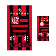 Kit com/2 Toalhas Flamengo Mengão Rubro Negro Confira