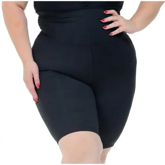 Bermuda Fitness Ciclista Academina Suplex Caminhada Plus Size