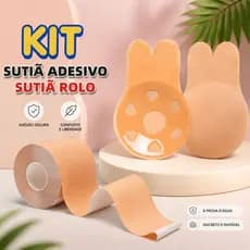 Kit 2 Conjunto para levantar o peito 1 Sutiã Rolo Adesivo + 1 par Sutiã Adesivo Pushup
