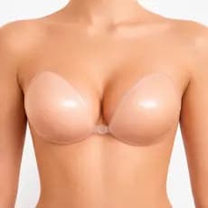 Sutiã Invisível de Silicone Adesivo Sem Alça Não Marca na Roupa Aumenta e Levanta os Seios