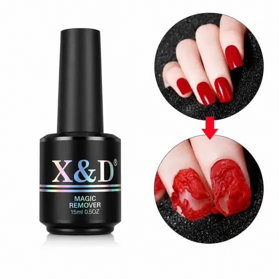 Removedor de Esmaltes Em Gel - Magic Remover Unhas 15ml Manicure X&D