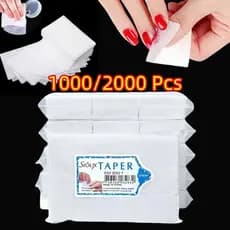 1000/2000 pçs Lenço Umedecido para Remover Esmalte em Gel Algodão para Manicure Sem Fiapos Ferramenta para Arte de Unhas