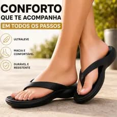 Chinelo Nuvem Feminino Leve Dedo Plataforma EVA Ortopédico