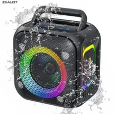 【Entrega Imediata】ZEALOT PT01 30W Único,Bateria 6000mAh,IPX6,Bluetooth5.4,Multi TWS,TF,#caixa de som 600w
