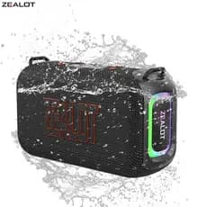 【Saída do Brasil】ZEALOT S85 60W,8000mAh,IPX6,Bluetooth5.3 Drivers Duplos,Tipo-C DC5V 2A,#caixa de som 600w