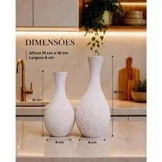 Vaso Decorativo em Espiral Disponível em Varias Cores - KIT com 2
