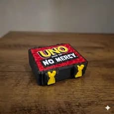 Caixa Jogo Cartas Uno No Mercy,Flip,Protege e Organiza