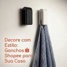 Suporte Porta Toalha Banheiro Gancho Para Toalha de Rosto e Pano de Prato, Fácil Fixação, Sem Furo, Minimalista