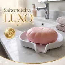 Saboneteira com Dreno Banheiro Lavabo para Banheiro Pia,Porta Sabonete