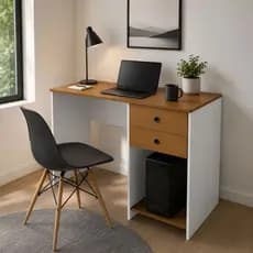 Mesa para Computador Notebook Escrivaninha - 2 Gavetas Suporte CPU Home Office e Estação de Trabalho