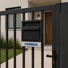 Caixa Para Cartas Correspondências Metálica Residencial Portão Grade Caixa Postal Correios Segurança