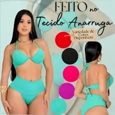 BIQUÍNI ANARRUGA COM ARAME NO BUSTO AJUSTE PERFEITO CONFORTO E SUSTENTAÇÃO PARA O VERÃO MODERNO