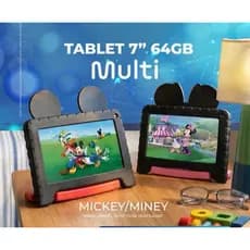 Tablet Infantil Disney Mickey ou Minnie Netflix Youtube Android 13 Multilaser.