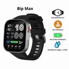 Relógio Smartwatch Amazfit Bip Max  - AMOLED | GPS | Bluetooth | Resistente à Água 5ATM | 150+ Esportes