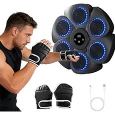 Máquina Boxe Fitness Inteligente, Iluminação LED, Exercício Anti Estresse Residencial