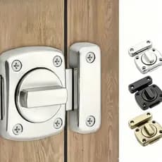 Trava de Porta Anti Roubo em Aço Inox para Casa Escritório e Quarto