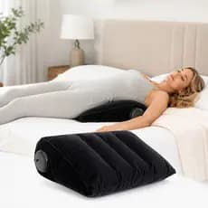 Almofada Inflável Wedge Apoio de Pernas e Costas Descanso Ergonômico Ideal para Sofá e Cama