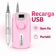 Lixadeira de Unhas Profissional Portátil 35000 RPM Nail Drill Micromotor Elétrico