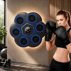 Boxeador Inteligente com Música Bluetooth Antiestresse Equipamento de Treino Reação Rápida