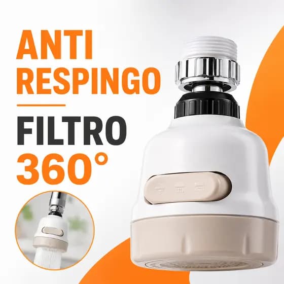 Anti-Splash Faucet Aerator Nozzle/Filter with 360 Rotation° For Water Saving in Kitchen/Bathroom Faucet