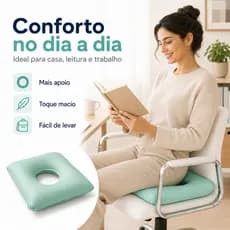 Almofada de Assento Ortopédica Água ou Ar para Cadeira e Escritório