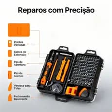 Conjunto de chaves de fenda Phillips de precisão multifuncionais 135 em 1