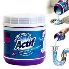Desentupidor Ultra Potente 3 em 1 – Remove Entupimentos Difíceis, Elimina 99% das Bactérias e Acaba com Odores