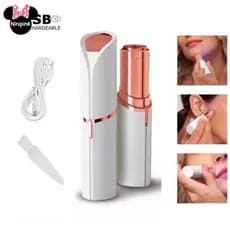 depilador de sobrancelha e lábios recarregável USB anti irritante suave para rosto pequeno portátil fácil de usar
