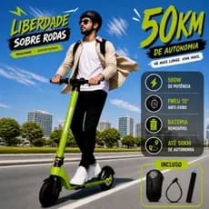 Profissional Patinete Elétrico 120kg 500W 32km/h Sobe 25° 50km Autonomia Pneu 10" IPX5 Patinete Elétrico Para Adultos