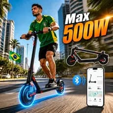 Patinete Elétrico 500W Com Amortecedor  Suporte Até 150kg Profissional Patinete Elétrico Scooter Para Adultos