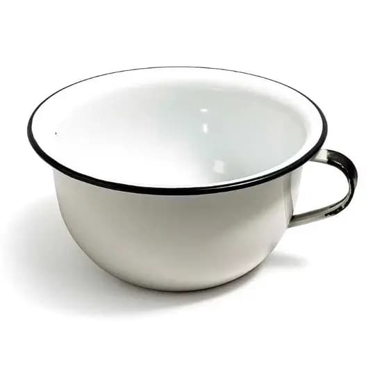 Urinol Penico Esmaltado Reforçado Metallouça 2.5L, 3.2L Branco