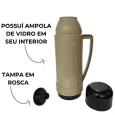 Garrafa Térmica Aladdin 1 litro Original com Alça Garrafa Café ou Chá