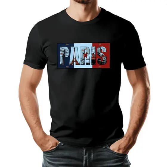 Camiseta Camisa 26.1 Algodão Paris França Eiffel Confortável Leve Unissex