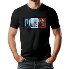 Camiseta Camisa 26.1 Algodão Paris França Eiffel Confortável Leve Unissex