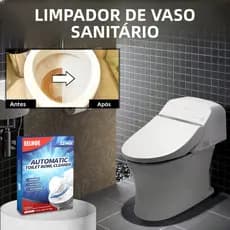 Pastilhas de Limpeza para Vaso Sanitário, Pacote com 12, Limpadores Automáticos com Cloro para Desodorizar e Remover Inc