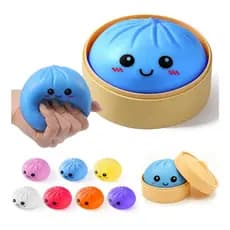 Brinquedos Squishy de Dumpling, Caixa Misteriosa de Squishies de Dumpling Gigantes, Brinquedo Antiestresse Squishies Col