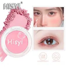 HISYI Soft Mist Blush Natural Nude Maquiagem Fosco Monocromático Iluminador Reparação Rouge Pó Monocromático Blush Peque