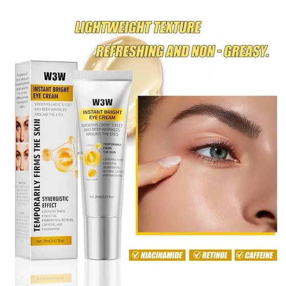 W3W Creme Para Os Olhos Retinol Hidratante Reparador Essência De Amarelo
