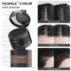 Pó fofo para linha de cabelo, pó de sombra para linha fina, ferramenta útil para preenchimento de linha fina na testa