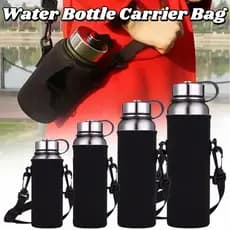 Bolsa de Transporte para Garrafa de Água de 550ml-1500ml, Capa Protetora para Copo, Suporte Portátil para Garrafa com Al