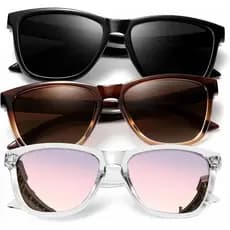 Óculos de Sol Femininos KALIYADI - Óculos de Sol Polarizados - Femininos Modernos: Óculos de Sol Retrô com Proteção UV p