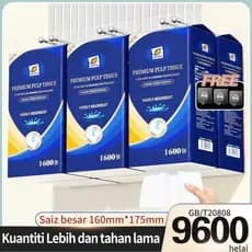 [6 Pacotes] Papel Higiênico Suspenso Zenho Super Macio de 5 Camadas – Grande Capacidade, Textura 4D, Alta Absorção e Dur