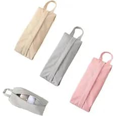 Conjunto de 3 peças de sacos de armazenamento de meias de viagem com alça de zíper, mini sacos de armazenamento de compr