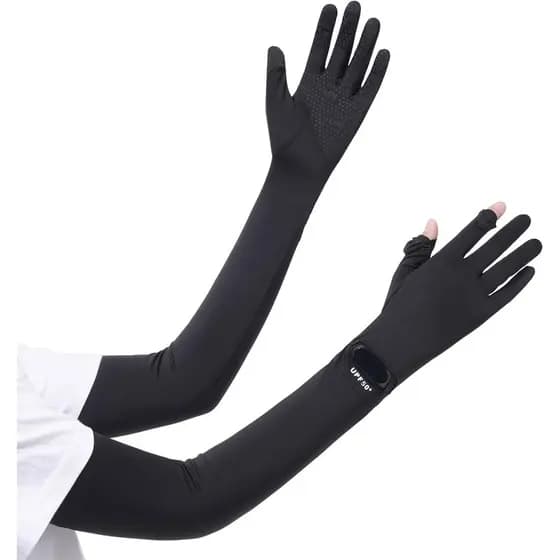 Luvas de Proteção Solar Femininas, Proteção UV, UPF 50+ SPF 50, Luvas Leves e Finas, Adequadas para Dirigir, Proteção So