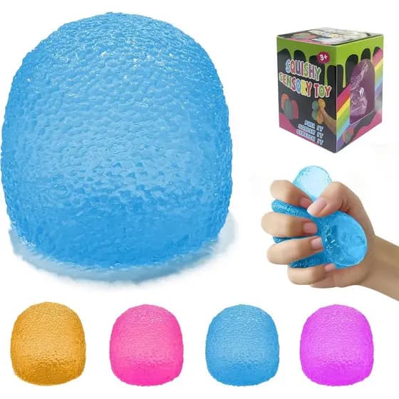 Brinquedo Antiestresse Macio, Bola de Silicone Sólida para Alívio de Estresse, Brinquedo Sensorial para Adolescentes e A