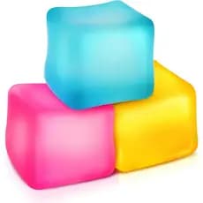 Fidget Toys Stress Cube 3-Pack: Brinquedo sensorial de alta densidade preenchido com gel, cubo de 2,1 polegadas (aprox.