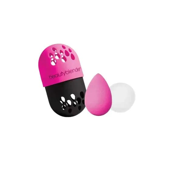 Beautyblender ® | Descubra o conjunto - esponja de maquiagem e limpador de esponja de maquiagem, estojo protetor portáti