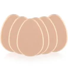 6 esponjas de maquiagem planas, esponjas de maquiagem bege e macias, esponjas para base, esponjas de maquiagem, naturais