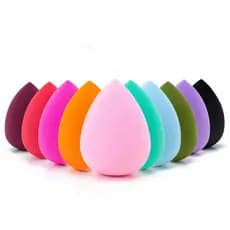 Conjunto de 10 esponjas de maquiagem perfeitas AJOKE, esponjas de maquiagem multicoloridas para aplicação impecável de l